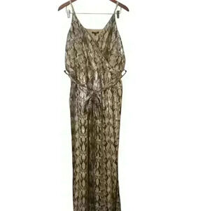 Fashion Nova Serena Sequin Snake Jumpsuit Size 2X